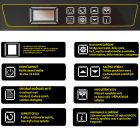 VE dotykový programovatelný ovládací panel prémiové řady myček ELFRAMO C24F VE BD47VE, D45VE, C66VE