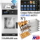 Konvektomat LAINOX NABOO COEN061R s kapacitou 6 gastronádob, 30 až 60 porcí jídel za den. Pomocí WIFI vzdálená správa na CLOUD LAINOX