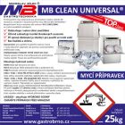 Mycí prostředek MBCLEAN UNIVERSAL® balení 25kg do profi myček s integrovanými dávkovacími čerpadly