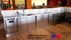 Bowling Brno bar sekce A komplexní pohled na nerezový nábytek a chlazený výčepní stůl