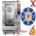 Plynový konvektomat Lainox Heart 20 x GN 11 70 mm, 36kW HVG201X