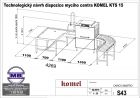 Ukázka přípravy mycího centa KOMEL s průběžnou myčkou KTS 15