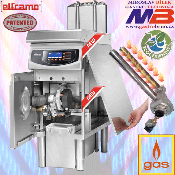 PLYNOVA FRITEZA ELFRAMO FRIGGY GFP25AC SE ZVIHEM KOŠŮ PLYNOVA FRITEZA ELFRAMO FRIGGY GFP25AC