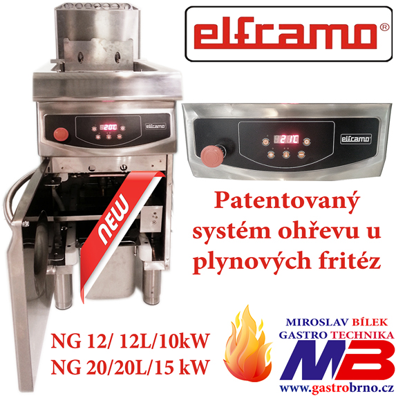 Plynové fritézy NG12 a NG20 