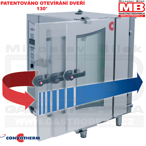 CONVOTHERM zasouvací systém otevírání dveří CONVOTHERM zasouvací systém otevírání dveří