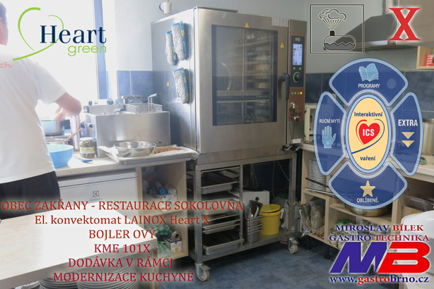 KME 101X konvektomat LAINOX v Restauraci Sokolovna Zakřany
