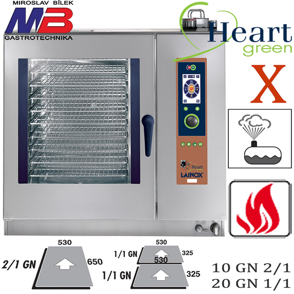 KMG 102 X plynový konvektomat LAINOX Heart Green 