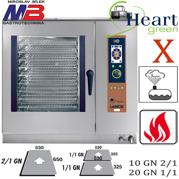 KMG 102X Plynový konvektomat Lainox Heart Green