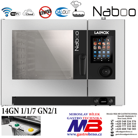 Elektrický konvektomat konvektomat Lainox Naboo NAEB072R Konvektomat Lainox NAEB072R NABOO Reloaded NAEB072R