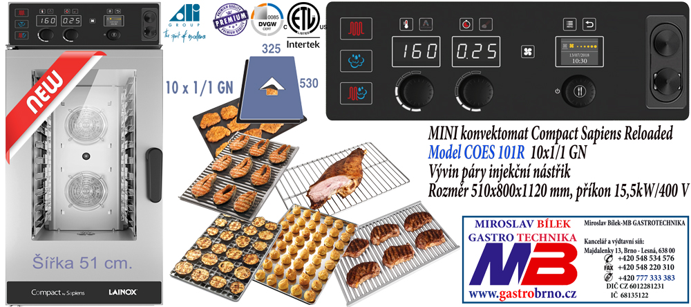 MINI KONVEKTOMAT COES101R COMPACT LAINOX SAPIENS RELOADED MINI KONVEKTOMAT COES101R LAINOX COMPACT SAPIENS RELOADED