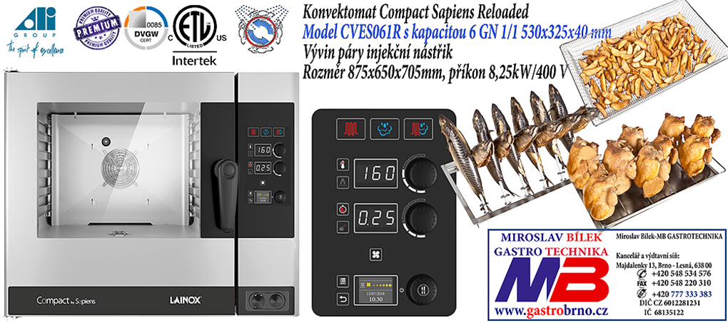 CVES061R mini konvektomat Lainox Sapiens Reloaded