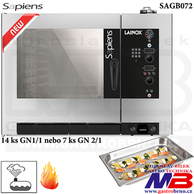 Plynový konvektomat SAGB072 LAINOX SAPIENS Plynový konvektomat SAGB 072 LAINOX SAPIENS