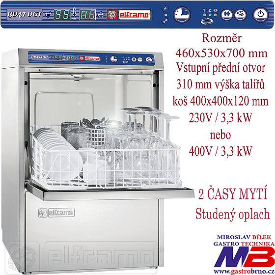 BD47DGT barová myčka skla ELFRAMO
