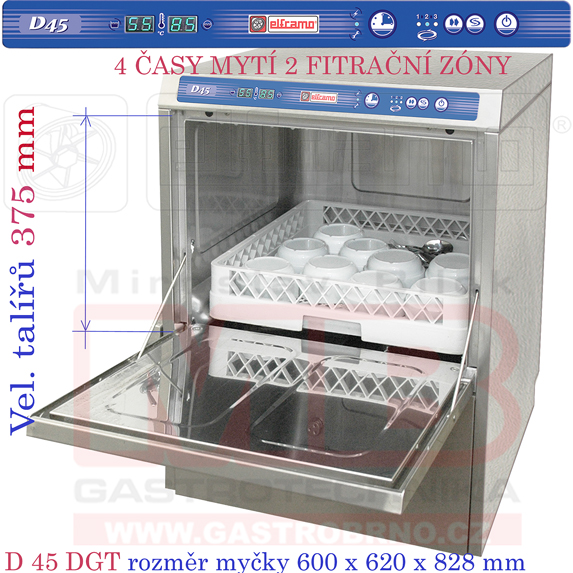 Profi myčka nádobí a skla D45 ELFRAMO MYCKA D45 ELFRAMO