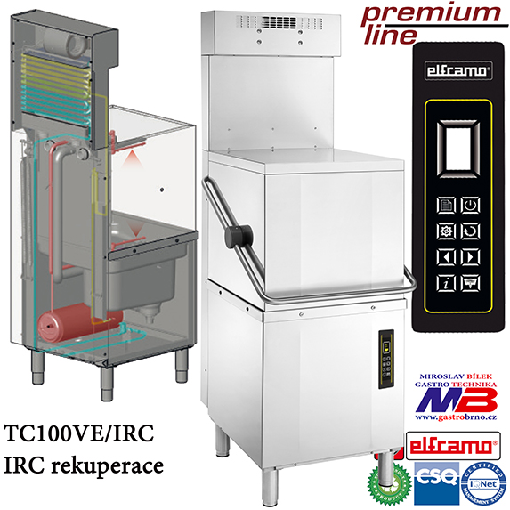 Myčka s rekuperací TC100 VE IRC