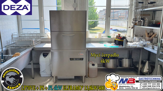 Myčka provozního nádobi LP70VE myčka černého nádobí čerpadlo 4kW DEZA a.s. Mycka provozniho nadobi LP70VE mycka cerneho nadobi DEZA
