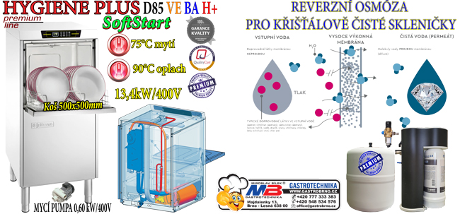 Mycka sklenic D85VEBA Hygiene plus reverzni osmoza