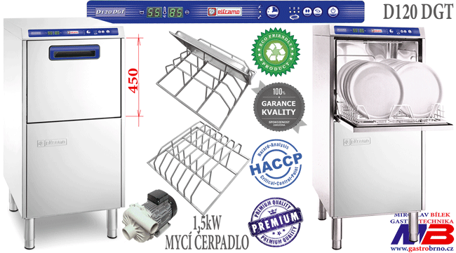 Profi myčka s předním plněním D120DGT