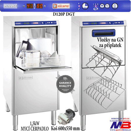 Myčka provozního černého nádobí D120P DGT
