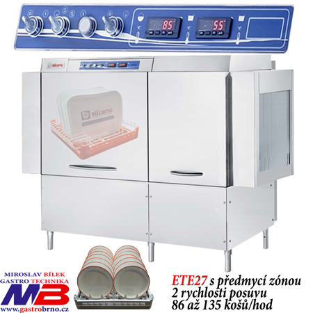 Průběžná myčka ETE27 tunelová myčka ETE27 Průběžná myčka ETE27 tunelová myčka ETE27