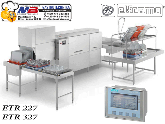 Pásová průběžná košová myčka ETR 227 ELFRAMO