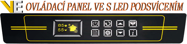 Ovladací panel VE s LED podsvícením