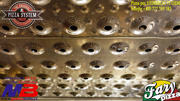 Pizza pec OEM Henergo 75 patentovaný systém trysek pro horký vzduch Pizza pec OEM Henergo 75 systém trysek pro horký vzduch