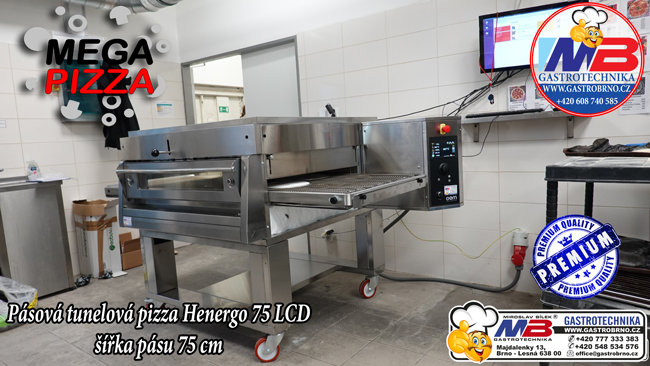 Horkovzdušná pizza pec Henergo 75 LCD Megapizza Praha
