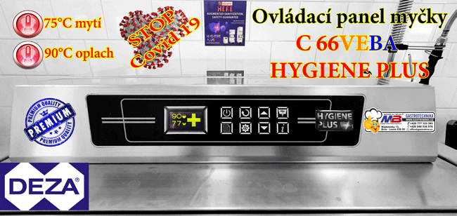 Průběžná myčka C66 VEBA Hygiene plus panel